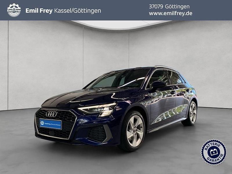 Navarra blue metallic Gebraucht 2020 Audi A3 e-tron S-Line Kleinwagen | 25.800 € (Fairer Preis) - Bild 1/3