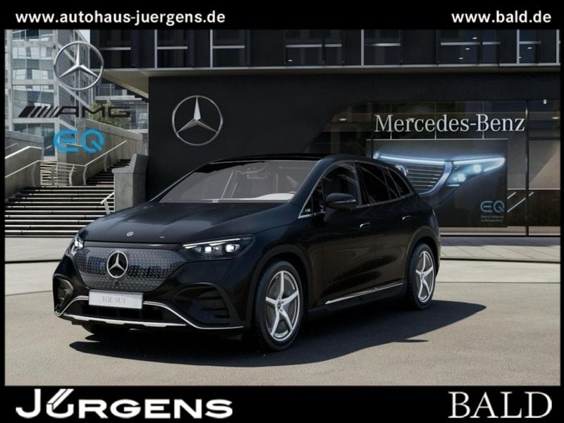 Schwarz obsidianschwarz metallic Gebraucht 2024 Mercedes EQE350 AMG SUV | 71.840 € (Fairer Preis) - Bild 1/4