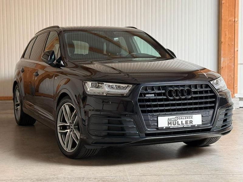 Schwarz Gebraucht 2018 Audi Q7 S-Line SUV | 39.900 € (Fairer Preis) - Bild 1/4