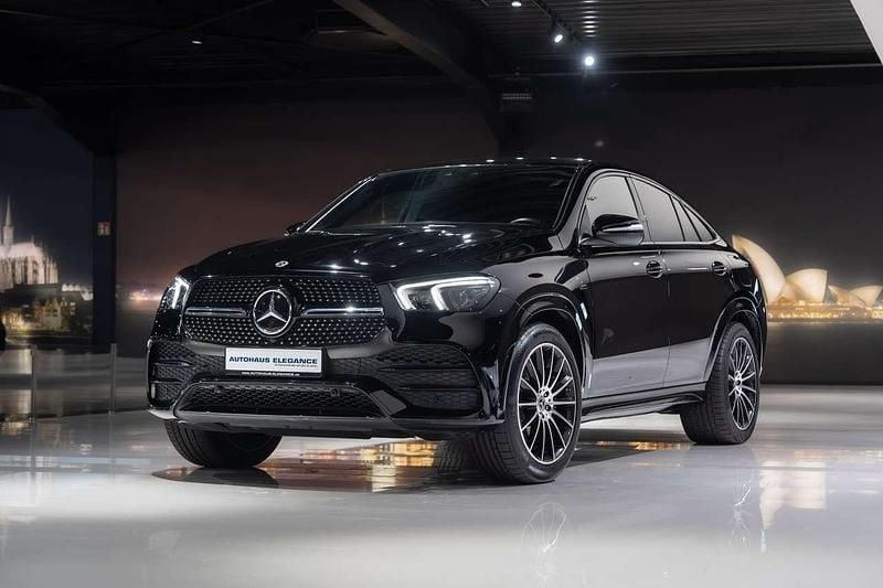 Schwarz/baltic black Gebraucht 2021 Mercedes GLE350 AMG line Coupé | 64.980 € (Guter Preis) - Bild 1/4