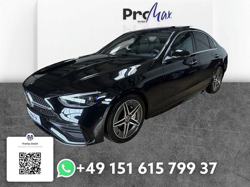 Schwarz Gebraucht 2023 Mercedes C220 AMG line Limousine | 42.950 € (Teuer) - Bild 1/4