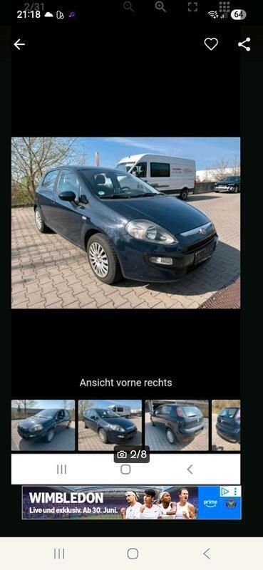 Schwarz Gebraucht 2012 Fiat Punto Kleinwagen | 4.500 € (Etwas zu teuer) - Bild 1/4