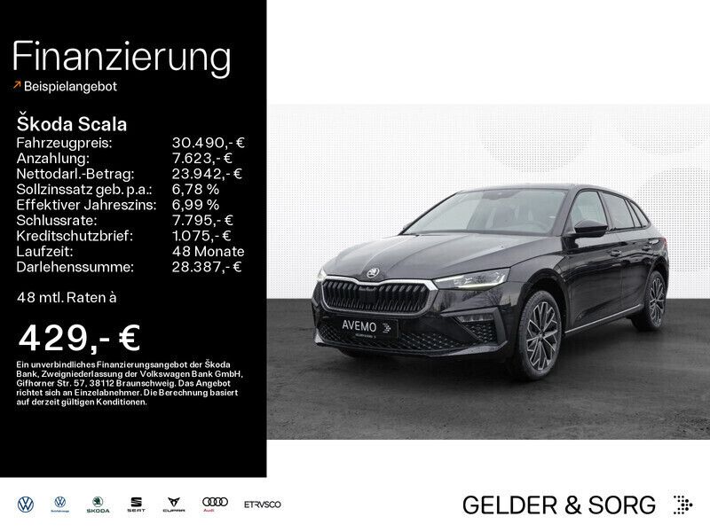 Schwarz Gebraucht 2022 Skoda Scala Tour Kleinwagen | 30.490 € - Bild 1/4