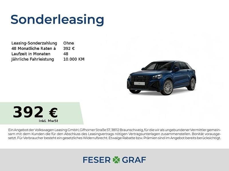 Ascariblau metallic Neu 2025 Audi Q2 Ambiente SUV | 35.962 € (Superpreis) - Bild 1/4