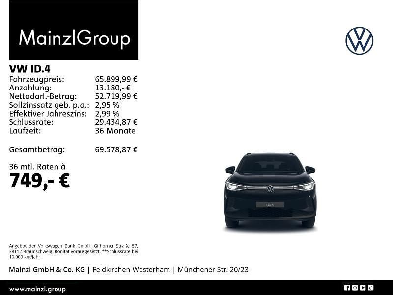 Neu VW ID.4 Pro 210 kW (286 PS) 2026 Schwarz SUV
