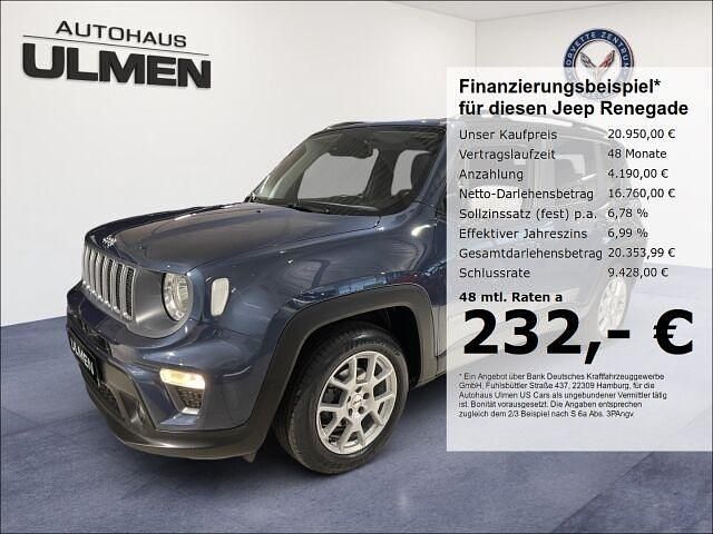 Blau Gebraucht 2022 Jeep Renegade Limited SUV | 20.950 € (Etwas zu teuer) - Bild 1/4