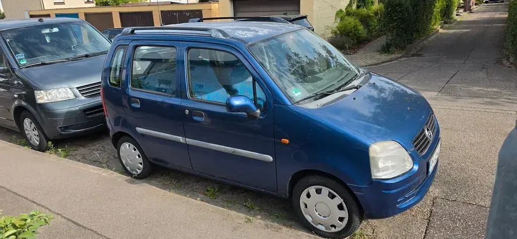 Gebraucht Opel Agila 58 PS (42 kW) 2002 Blau Van / Kleinbus