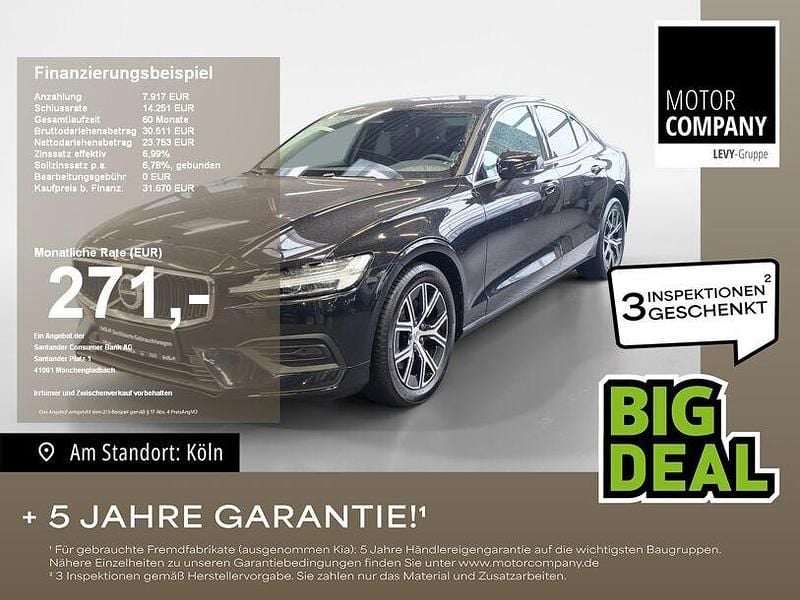 Onyx black / metallic Gebraucht 2024 Volvo S60 Core Limousine | 30.670 € (Guter Preis) - Bild 1/4