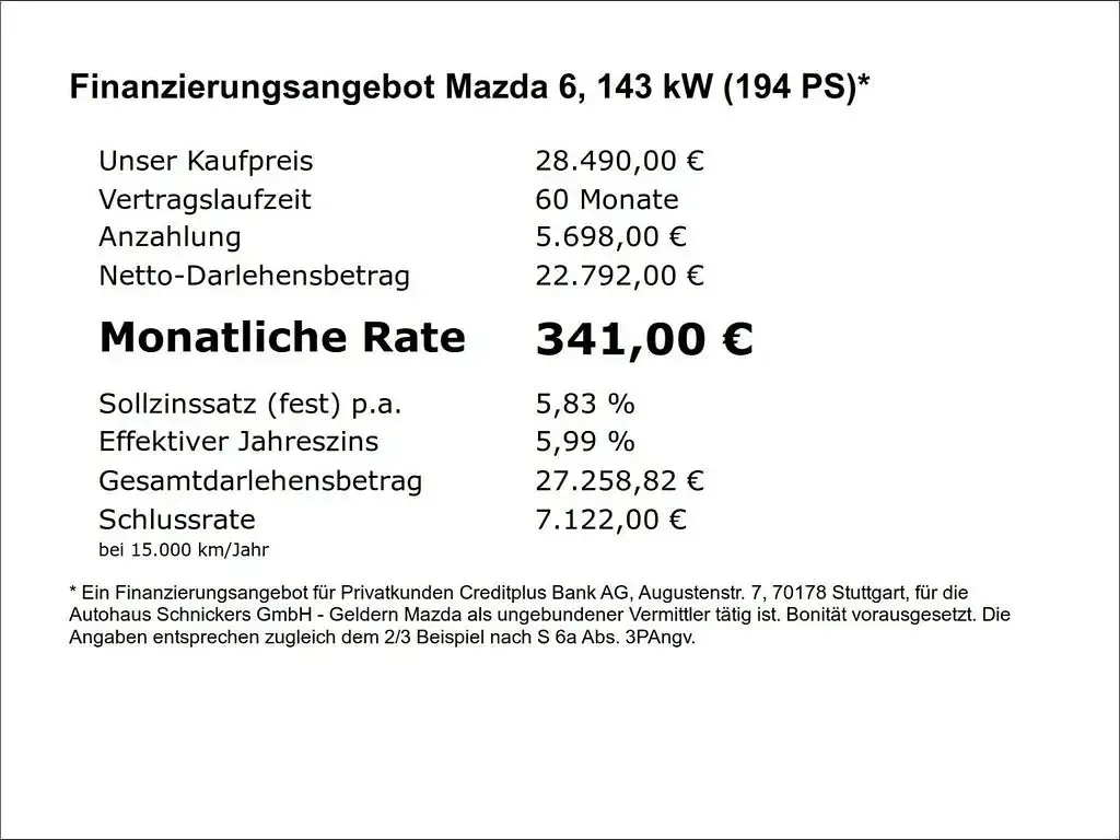 Gebraucht Mazda 6 Sky 194 PS (142 kW) 2024 Grau Kombi