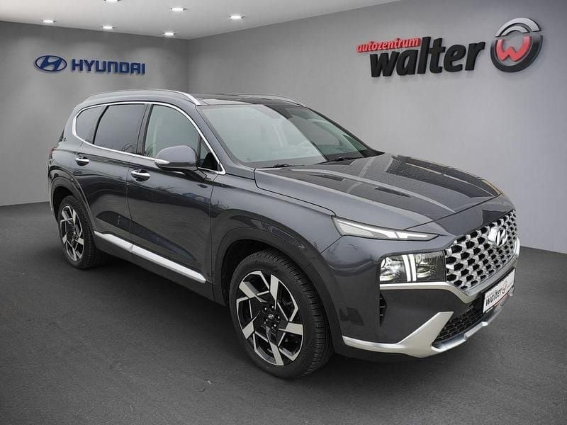 Gebraucht Hyundai Santa Fe Comfort 201 PS (147 kW) 2021 Lagoon blue / mic SUV