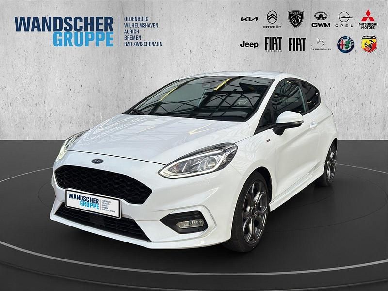 Gebraucht Ford Fiesta ST-Line 101 PS (74 kW) 2018 Weißschwarz Kleinwagen