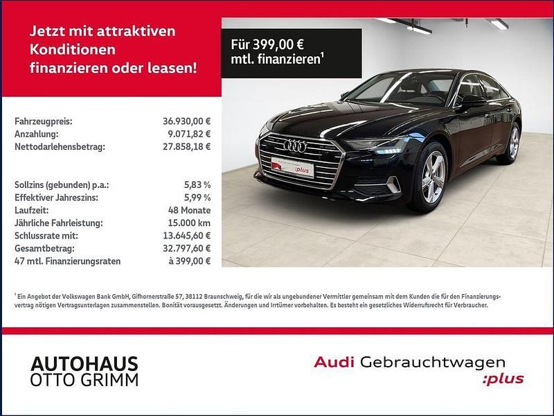 Mythosschwarz metallic Gebraucht 2022 Audi A6 Sport Limousine | 36.929 € (Fairer Preis) - Bild 1/4
