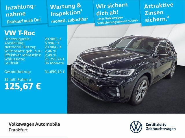 Schwarz Gebraucht 2025 VW T-Roc R-line SUV | 29.980 € (Guter Preis) - Bild 1/4
