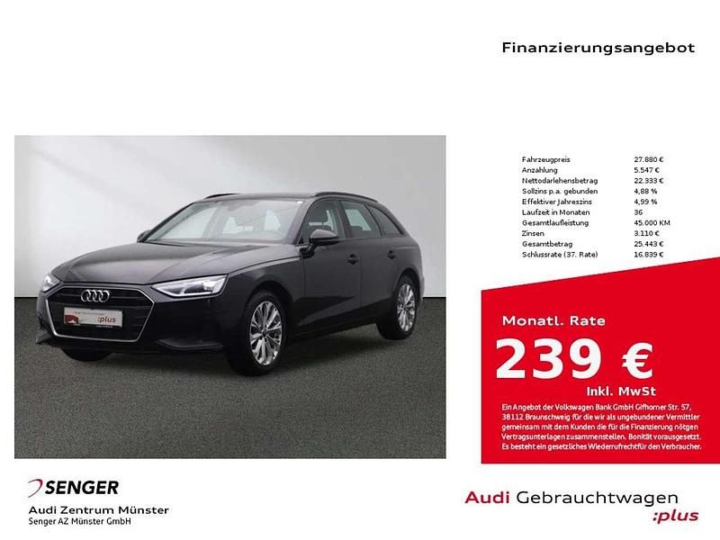 Mythosschwarz metallic Gebraucht 2023 Audi A4 Business Kombi | 27.880 € (Superpreis) - Bild 1/4
