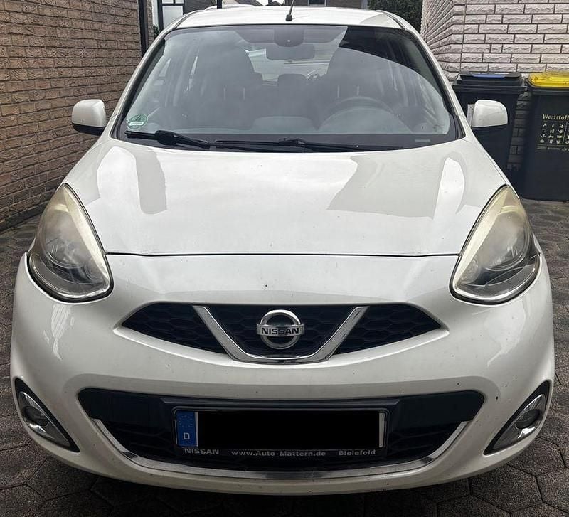 Weiß Gebraucht 2014 Nissan Micra Acenta Kleinwagen | 4.250 € (Guter Preis) - Bild 1/4
