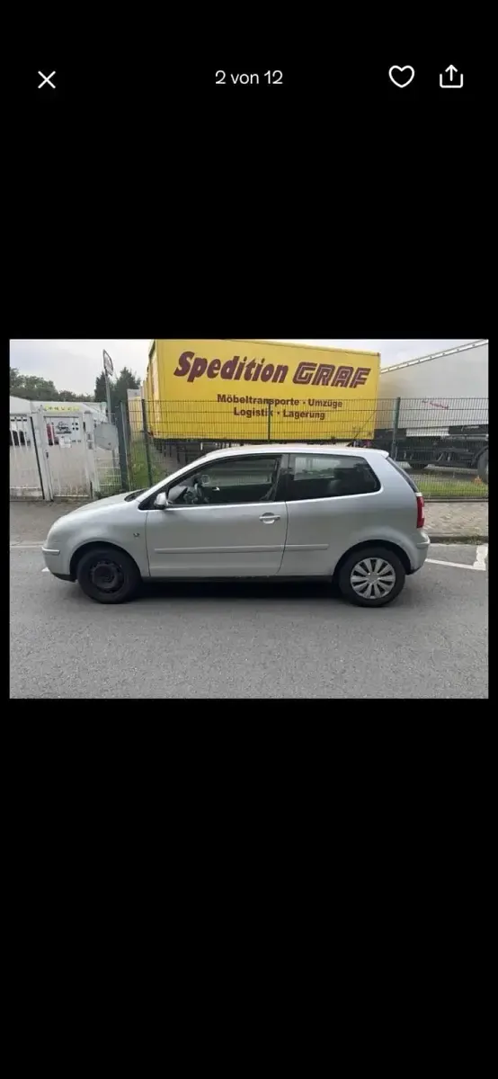 Usata VW Polo 75 CV (55 kW) 2003 Argento Utilitaria