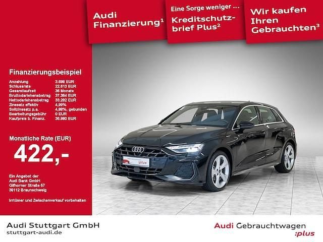 Mythosschwarz Gebraucht 2024 Audi A3 S-Line | 36.980 € (Etwas zu teuer) - Bild 1/1