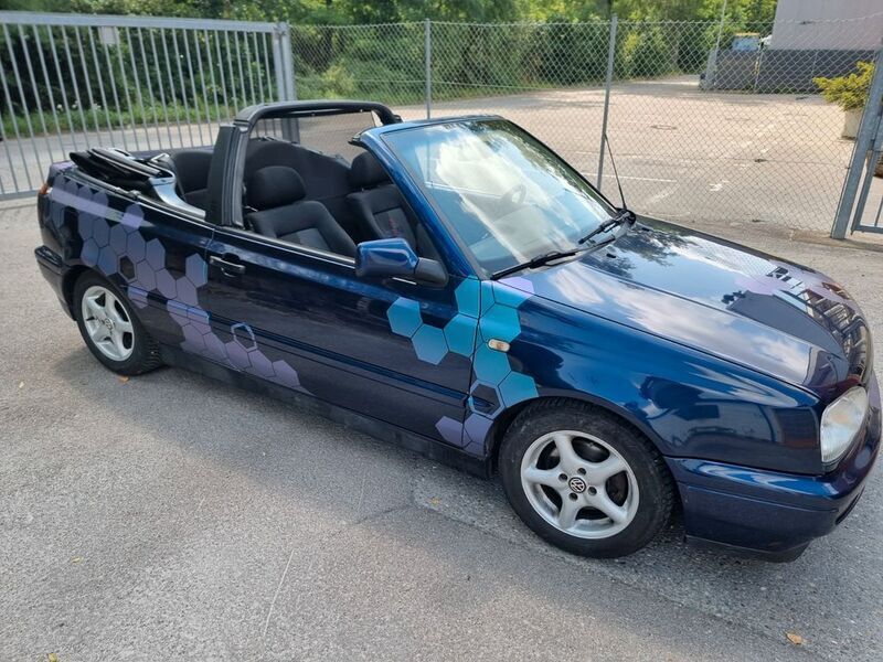 Brugt VW Golf Cabriolet 90 HK (66 kW) 1997 Blå Cabriolet