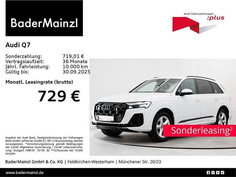 Gletscherweiß metallic Gebraucht 2024 Audi Q7 S-Line SUV | 70.990 € (Fairer Preis) - Bild 1/3