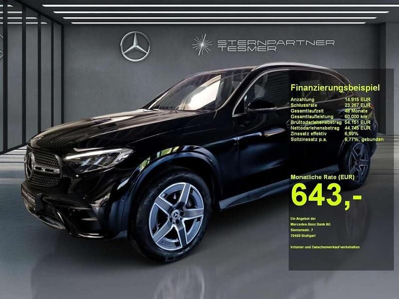 Unilack schwarz Gebraucht 2024 Mercedes GLC300e AMG SUV | 56.770 € (Superpreis) - Bild 1/3