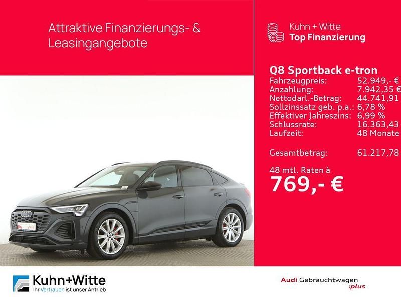 Gebraucht Audi Q8 Sportback e-tron S-Line 300 kW (408 PS) 2023 Grau SUV