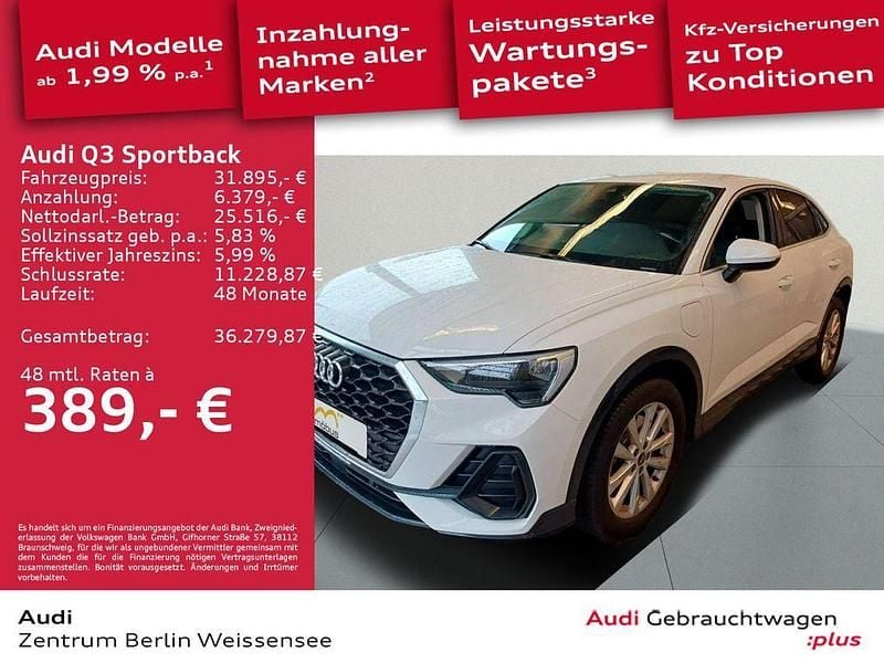 Weiss Gebraucht 2022 Audi Q3 Sportback Sport SUV | 31.895 € (Guter Preis) - Bild 1/4