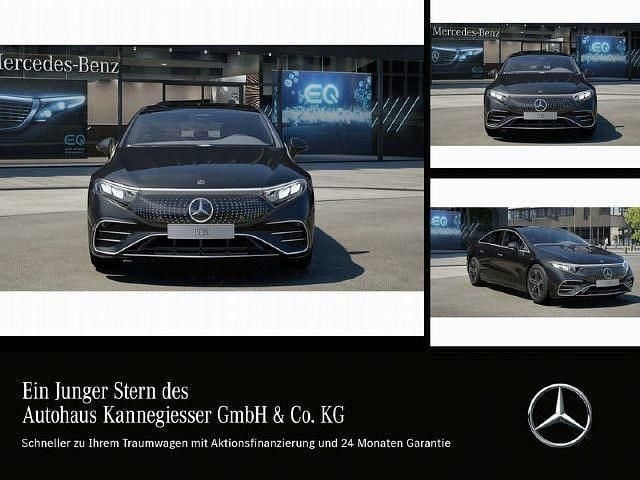 Schwarz Gebraucht 2024 Mercedes EQS450+ AMG line Limousine | 69.999 € (Teuer) - Bild 1/4