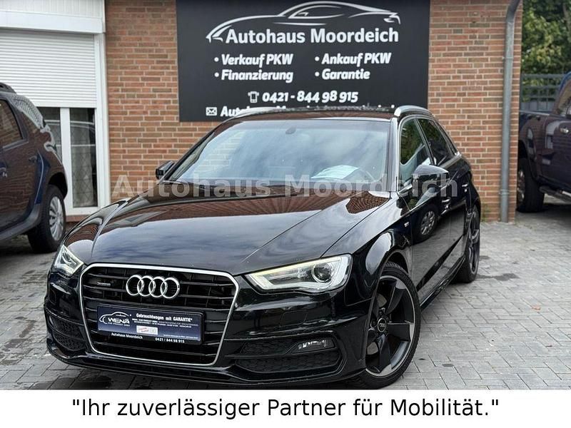 Schwarz Gebraucht 2014 Audi A3 Sportback S-Line Kleinwagen | 14.499 € (Fairer Preis) - Bild 1/4