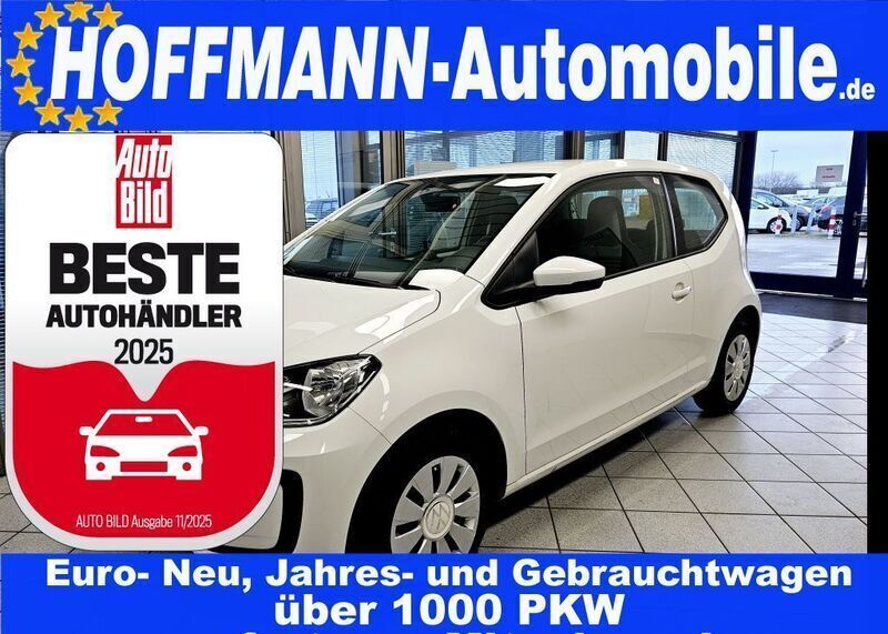 Purewhite Gebraucht 2021 VW up! move up! Kleinwagen | 12.650 € (Fairer Preis) - Bild 1/4