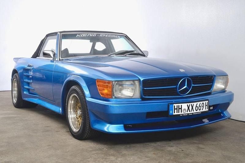 Blau Gebraucht 1972 Mercedes SL350 Cabrio | 59.900 € - Bild 1/4