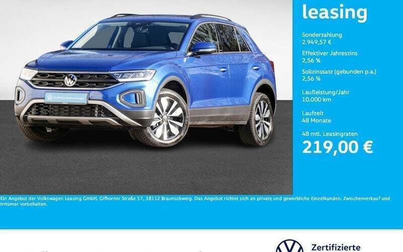 Ravennablau metallic Gebraucht 2024 VW T-Roc Move SUV | 31.508 € (Guter Preis) - Bild 1/4