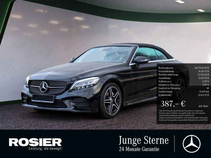 Schwarz Gebraucht 2023 Mercedes C200 AMG Cabrio | 44.750 € (Teuer) - Bild 1/4