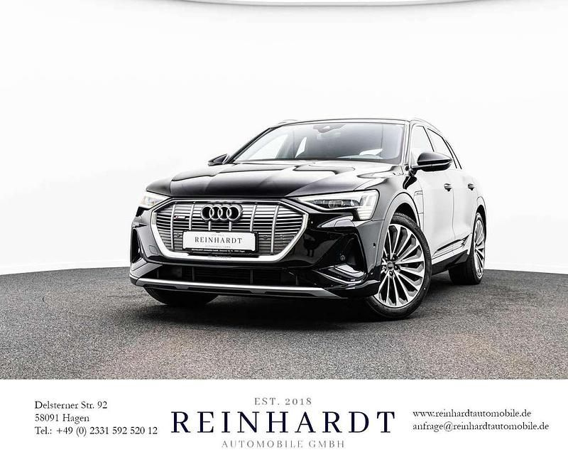 Mythosschwarz metallic Gebraucht 2021 Audi e-tron S-Line SUV | 35.880 € (Guter Preis) - Bild 1/3