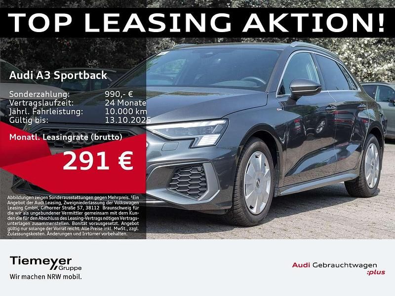 Daytonagrau perleffekt Gebraucht 2024 Audi A3 S-Line Limousine | 31.980 € (Guter Preis) - Bild 1/4