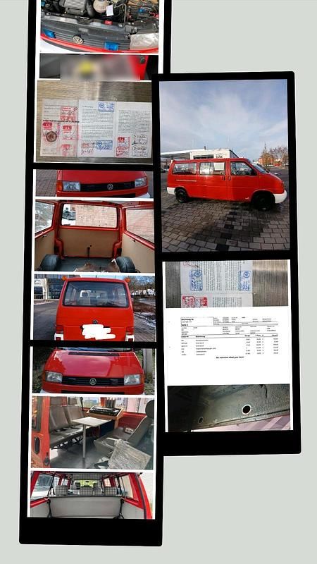 Gebraucht VW T4 102 PS (75 kW) 2000 Rot Van