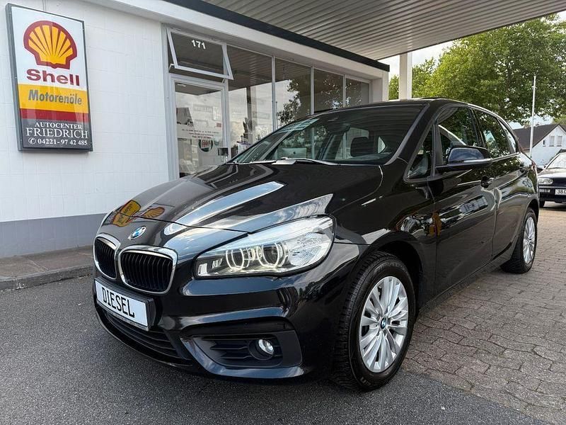 Schwarz Gebraucht 2015 BMW 218 Active Tourer Sport Line Van / Kleinbus | 9.990 € (Teuer) - Bild 1/4