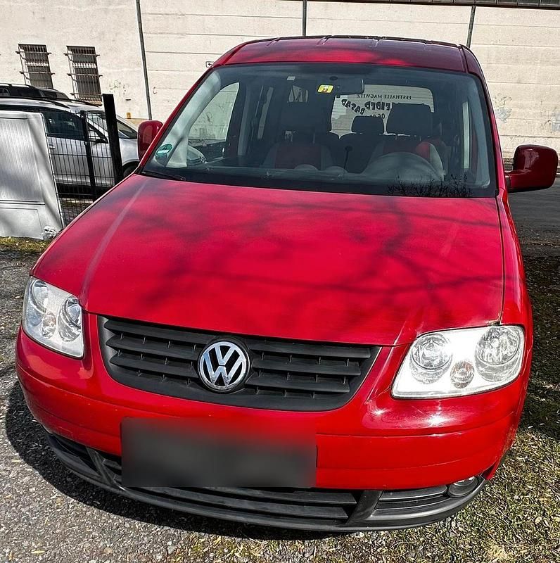 Gebraucht VW Caddy Maxi 105 PS (77 kW) 2008 Rot Van / Kleinbus