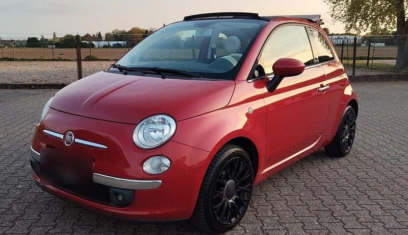 Second-hand Fiat 500C 69 CP (50 kW) 2009 Roșu Cabrio
