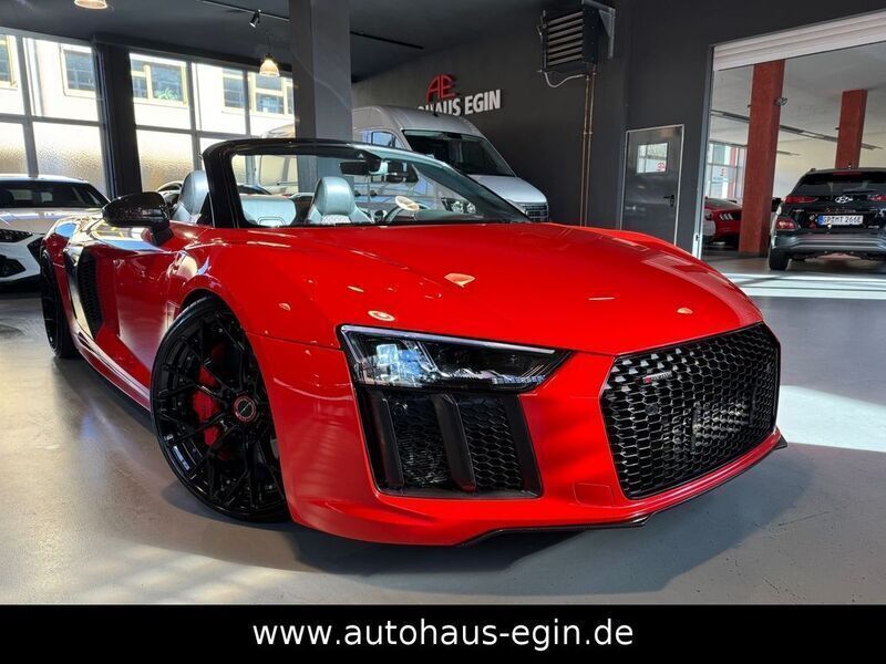 Rot Gebraucht 2016 Audi R8 Spyder Sport Cabrio | 169.900 € - Bild 1/4
