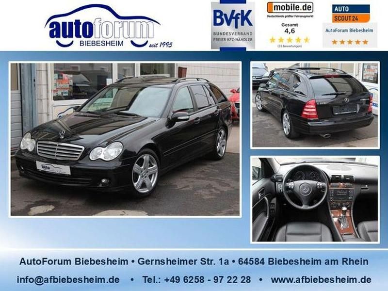 Obsidianschwarz metalliclack (metallic) Gebraucht 2007 Mercedes C180 Kombi | 6.699 € (Fairer Preis) - Bild 1/4