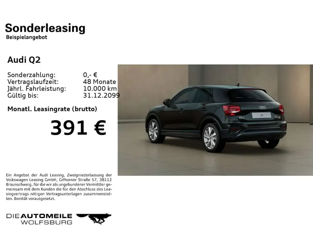 Second-hand Audi Q2 Advanced 190 CP (139 kW) 2025 Negru SUV