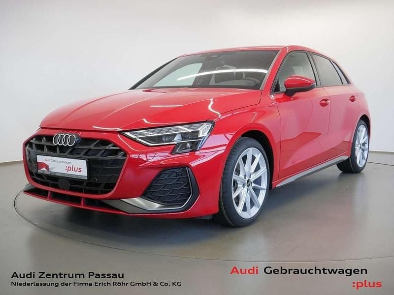 Progressivrot metallic Gebraucht 2024 Audi A3 Sportback S-Line Limousine | 32.170 € (Superpreis) - Bild 1/4
