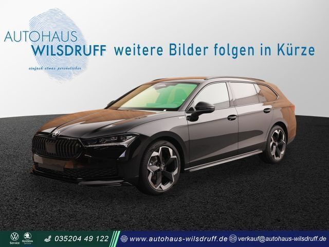Ebony schwarz metallic Neu 2025 Skoda Superb SportLine Kombi | 44.290 € (Fairer Preis) - Bild 1/1