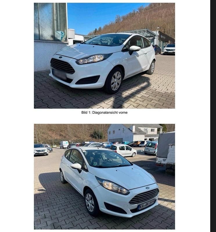Gebraucht Ford Fiesta 69 PS (50 kW) 2014 Weiß Kleinwagen