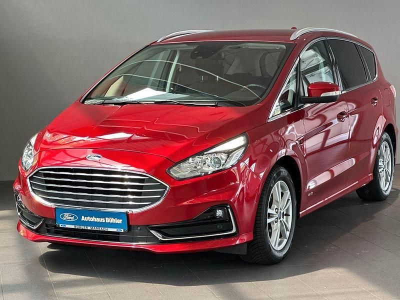 Lucidrot metallic Gebraucht 2022 Ford S-MAX Titanium Van / Kleinbus | 27.990 € (Guter Preis) - Bild 1/4