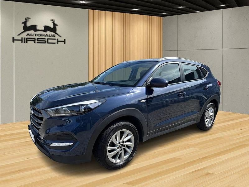 Blau Gebraucht 2018 Hyundai Tucson SUV | 14.990 € (Fairer Preis) - Bild 1/4