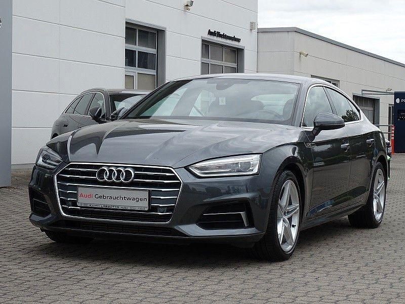 Grau Gebraucht 2018 Audi A5 Sportback S-line plus Limousine | 23.990 € (Superpreis) - Bild 1/4