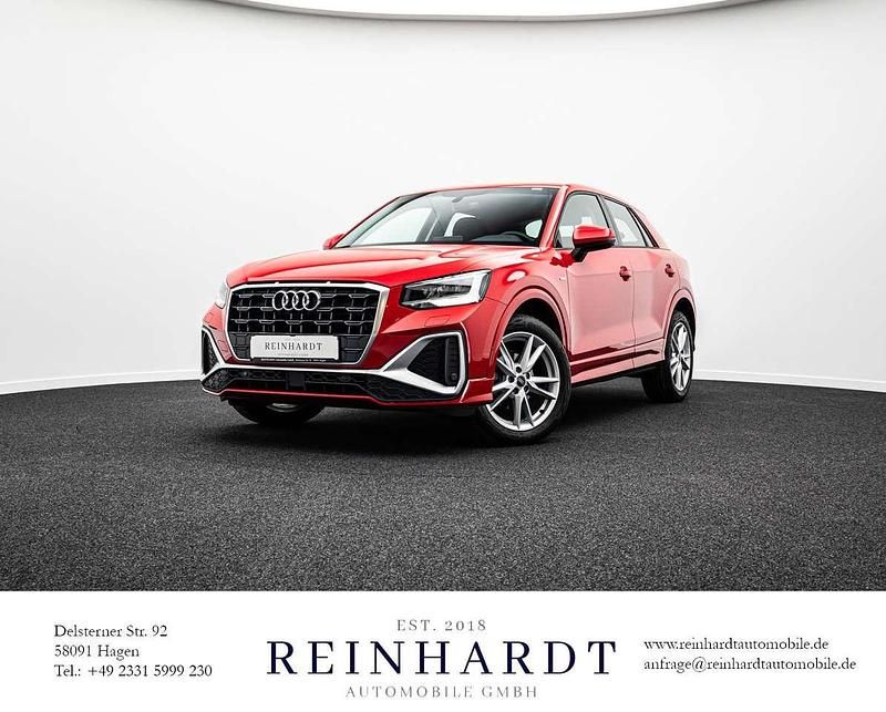 Tangorot metallic Gebraucht 2021 Audi Q2 S-Line SUV | 23.800 € (Superpreis) - Bild 1/3