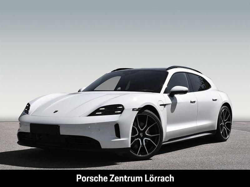 Weiß Gebraucht 2024 Porsche Taycan Sport Turismo Limousine | 109.966 € (Teuer) - Bild 1/4