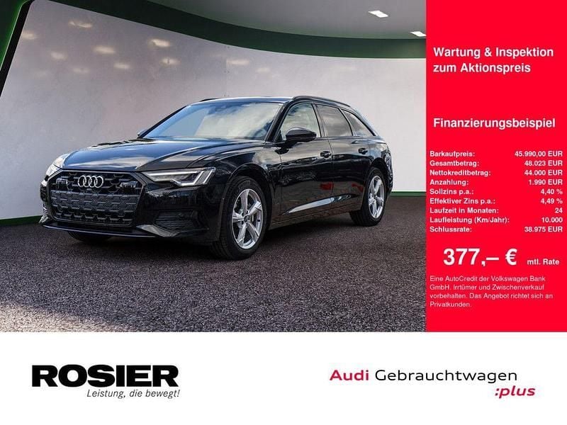 Mythosschwarz metallic Gebraucht 2024 Audi A6 Advanced Plus Kombi | 45.990 € (Fairer Preis) - Bild 1/4
